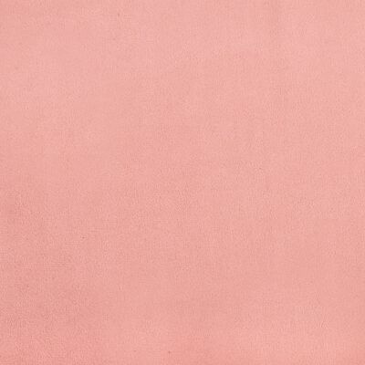 vidaXL Posteljni okvir roza 100x200 cm žamet