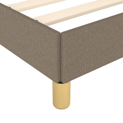 vidaXL Posteljni okvir taupe 90x190 cm blago