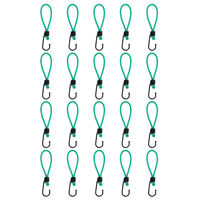 vidaXL Bungee elastična vrv s kavlji 20 kosov 15 cm