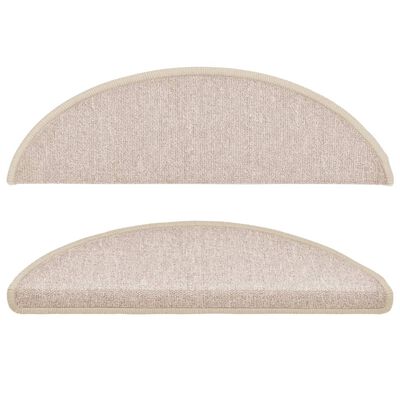 vidaXL Preproge za stopnice 10 kosov 56x17x3 cm taupe