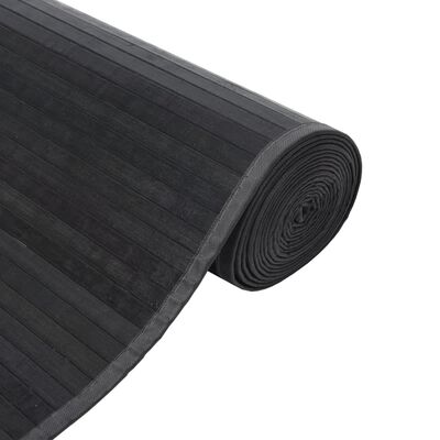 vidaXL Preproga pravokotna siva 70x500 cm bambus