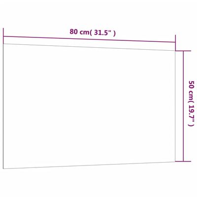 vidaXL Stenska magnetna tabla bela 80x50 cm kaljeno steklo