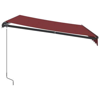 vidaXL Ročno zložljiva tenda bordo 300x250 cm