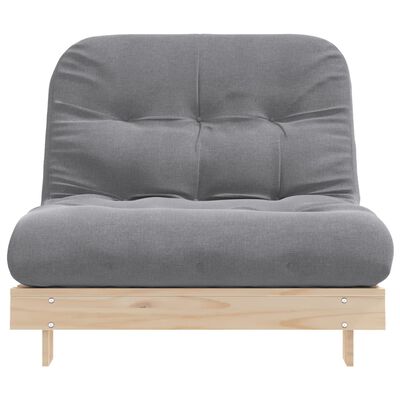 vidaXL Futon z ležiščem 100x206x11 cm trdna borovina