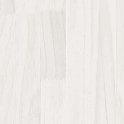 vidaXL Posteljni okvir bel iz trdne borovine 120x190 cm