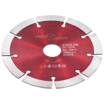 vidaXL Diamantni rezalni diski 2 kosa iz jekla 125 mm