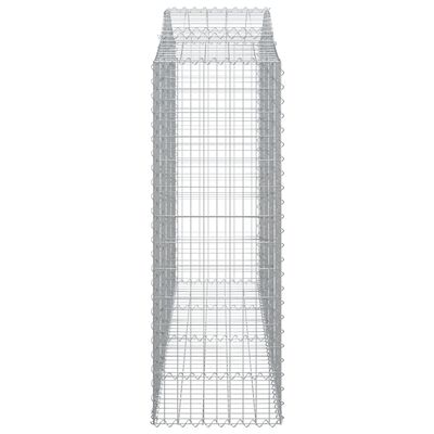 vidaXL Obokane gabion košare 14kosi 200x50x140/160 cm pocinkano železo