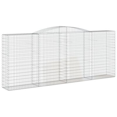 vidaXL Obokane gabion košare 6 kosov 400x50x160/180cm pocinkano železo