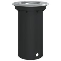 vidaXL Zunanja vgradna svetilka okrogla črna 10,5x10,5 cm lit aluminij
