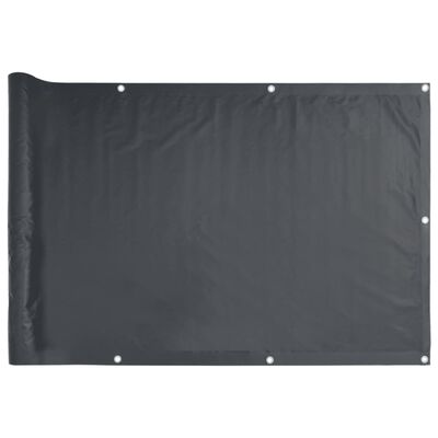 vidaXL Balkonsko platno za zasebnost antracitno 1000x120 cm PVC