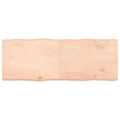 vidaXL Mizna plošča 160x60x(2-6) cm neobdelana hrastovina naraven rob