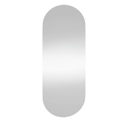 vidaXL Stensko ogledalo 20x50 cm steklo ovalno