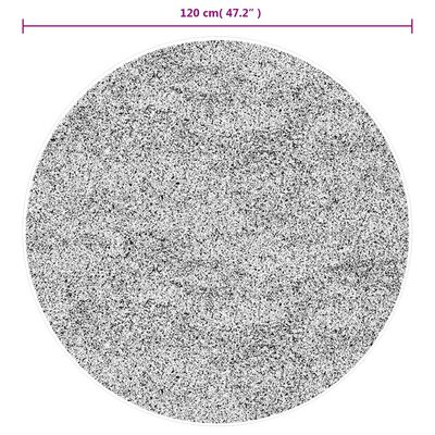 vidaXL Preproga HUARTE s kratkimi vlakni mehka pralna antracit Ø 120cm