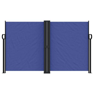 vidaXL Zložljiva stranska tenda modra 140x1200 cm