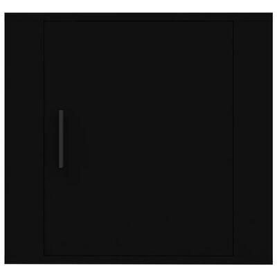 vidaXL Stenska nočna omarica 2 kosa Črna 50x30x47 cm