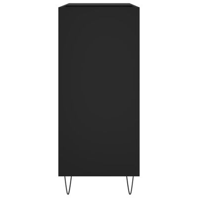 vidaXL Omarica za gramofonske plošče črna 84,5x38x89 cm inženirski les