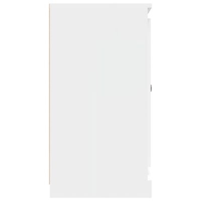 vidaXL Komoda bela 70x35,5x67,5 cm inženirski les
