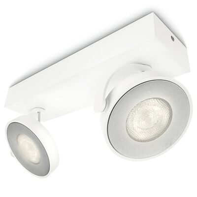 Philips myLiving LED reflektor Clockwork 2x4,5 W bela