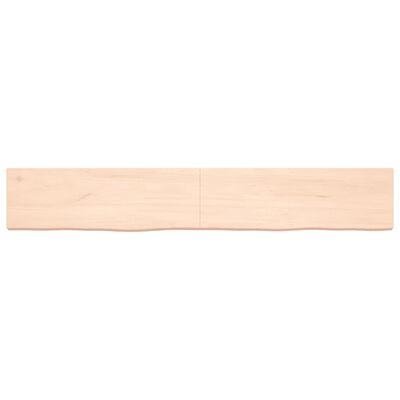 vidaXL Kopalniški pult 180x30x(2-6) cm neobdelan trden les