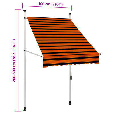 vidaXL Zložljiva tenda krem 200x150 cm tkanina in jeklo