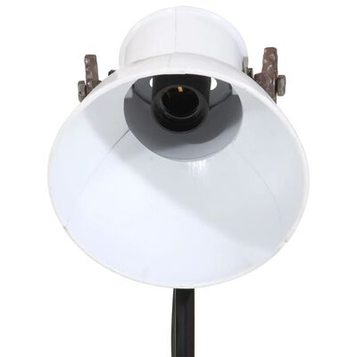 vidaXL Stoječa svetilka 25 W bela 35x35x65/95 cm E27
