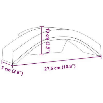 vidaXL Zunanja LED stenske svetilke 2 kosa bela tlačno lit aluminij