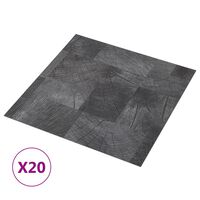 vidaXL Samolepilne talne plošče 20 kosov PVC 1,86 m² struktura lesa