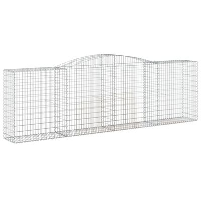 vidaXL Obokane gabion košare 3 kosi 400x50x120/140 cm pocinkano železo