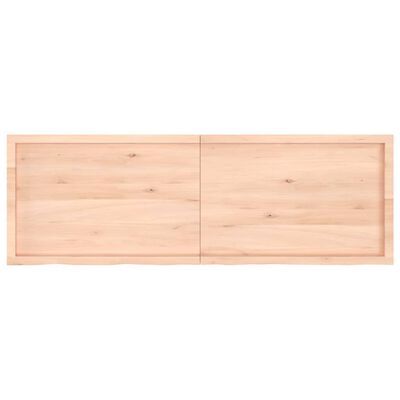 vidaXL Kopalniški pult 180x60x(2-4) cm neobdelan trden les