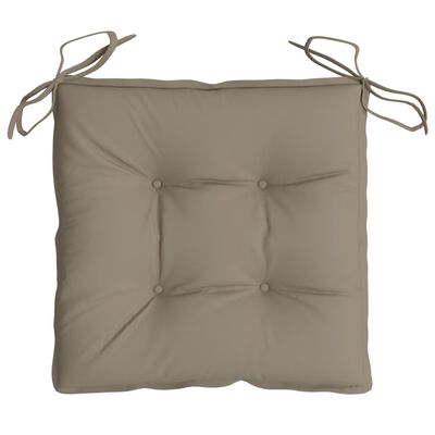 vidaXL Blazine za stole 2 kosa taupe 40x40x7 cm oxford tkanina