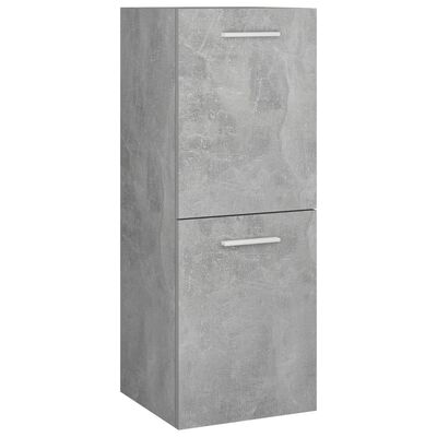 vidaXL Komplet kopalniškega pohištva betonsko siva inženirski les
