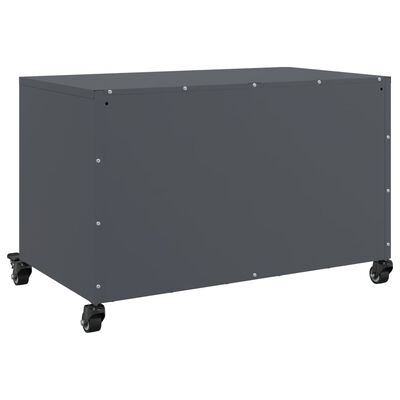 vidaXL TV omarica antracit 68x39x43,5 cm hladno valjano jeklo