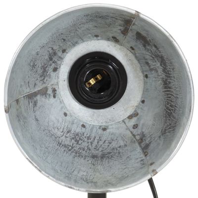vidaXL Namizna svetilka 25 W starinsko srebrna 18x18x60 cm E27