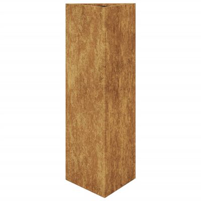 vidaXL Vrtno korito trikotnik 30x26x75 cm corten jeklo