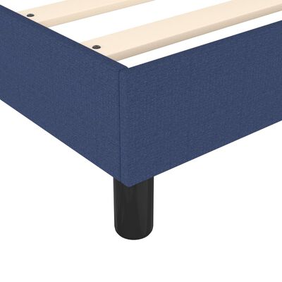 vidaXL Box spring postelja z vzmetnico modra 180x200 cm blago