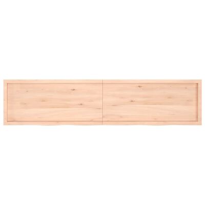 vidaXL Kopalniški pult 220x50x(2-4) cm neobdelan trden les