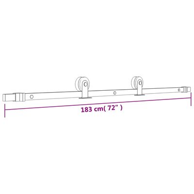 vidaXL Drsna vrata s kompletom vodil 85x210 cm trdna borovina