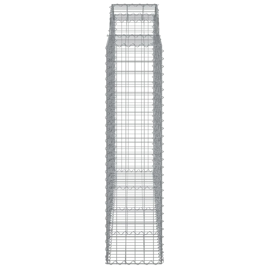 vidaXL Obokane gabion košare 10kosi 200x50x160/180 cm pocinkano železo