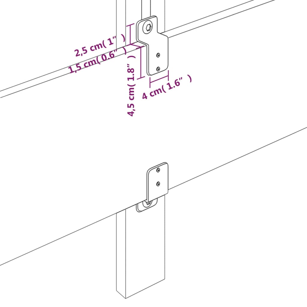 vidaXL Posteljni okvir z vzglavjem roza 120x200 cm žamet