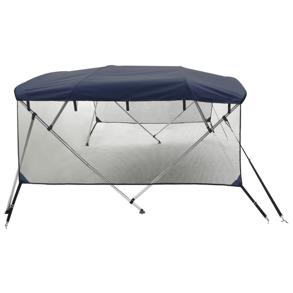 vidaXL Bimini tenda s 4 loki in stranicami 243x(200-213)x137 cm