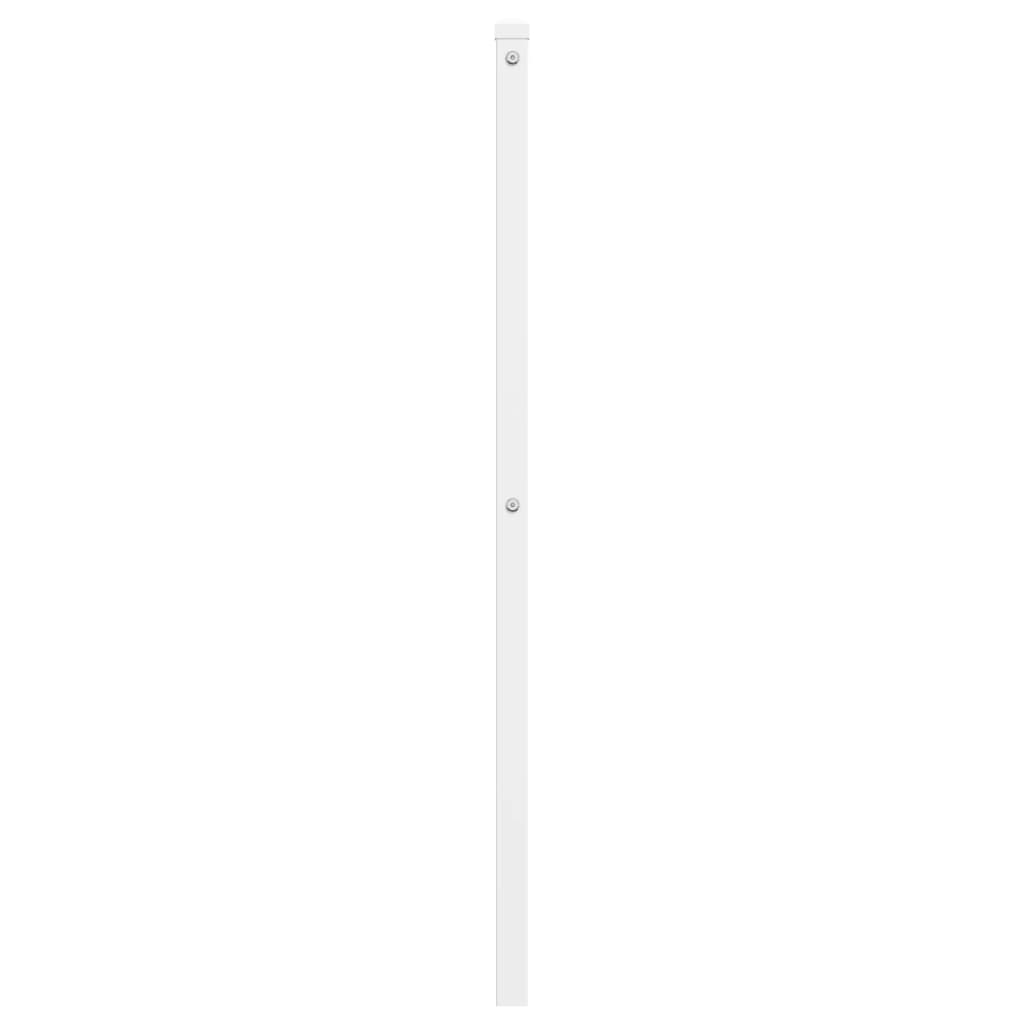 vidaXL Kovinsko vzglavje belo 193 cm