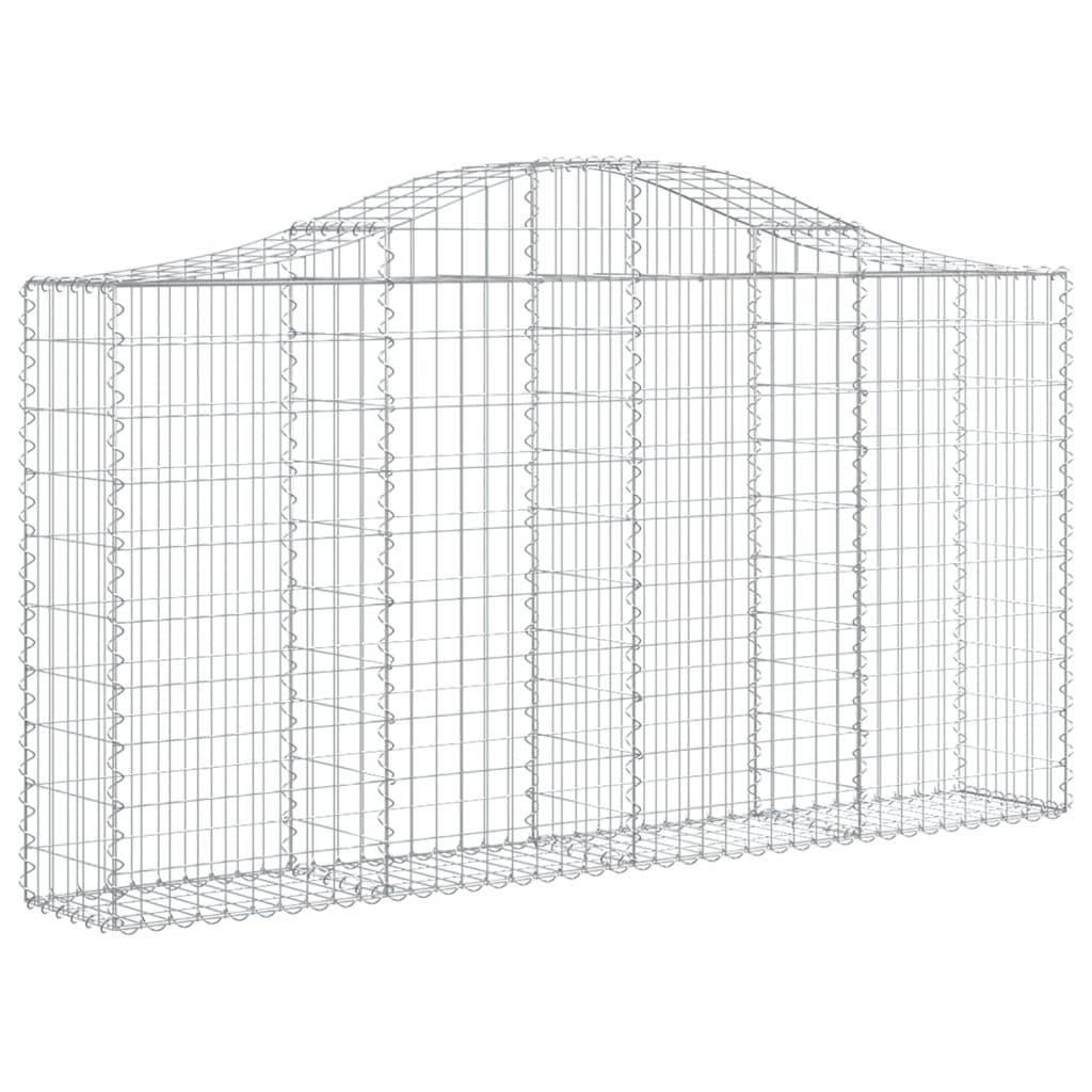 vidaXL Obokane gabion košare 6 kosov 200x30x100/120cm pocinkano železo