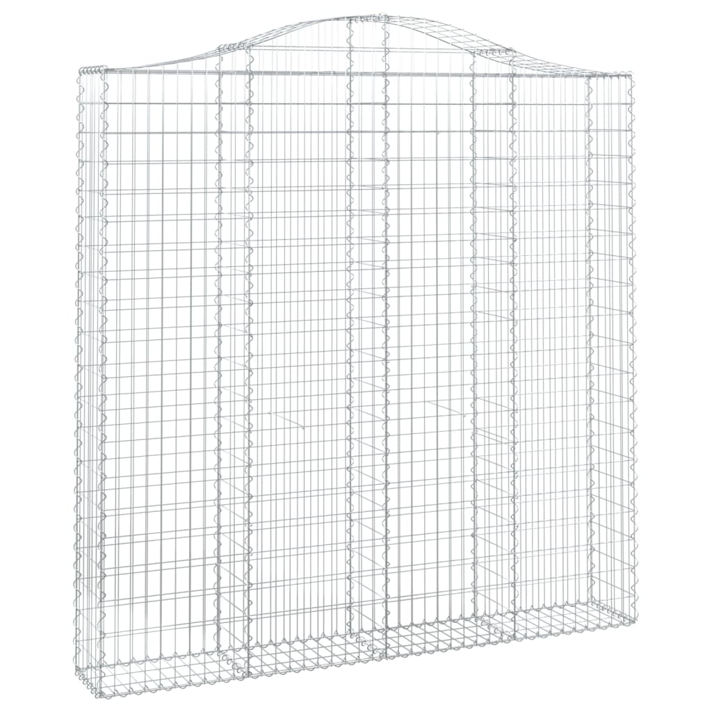 vidaXL Obokane gabion košare 6 kosi 200x30x200/220 cm pocinkano železo