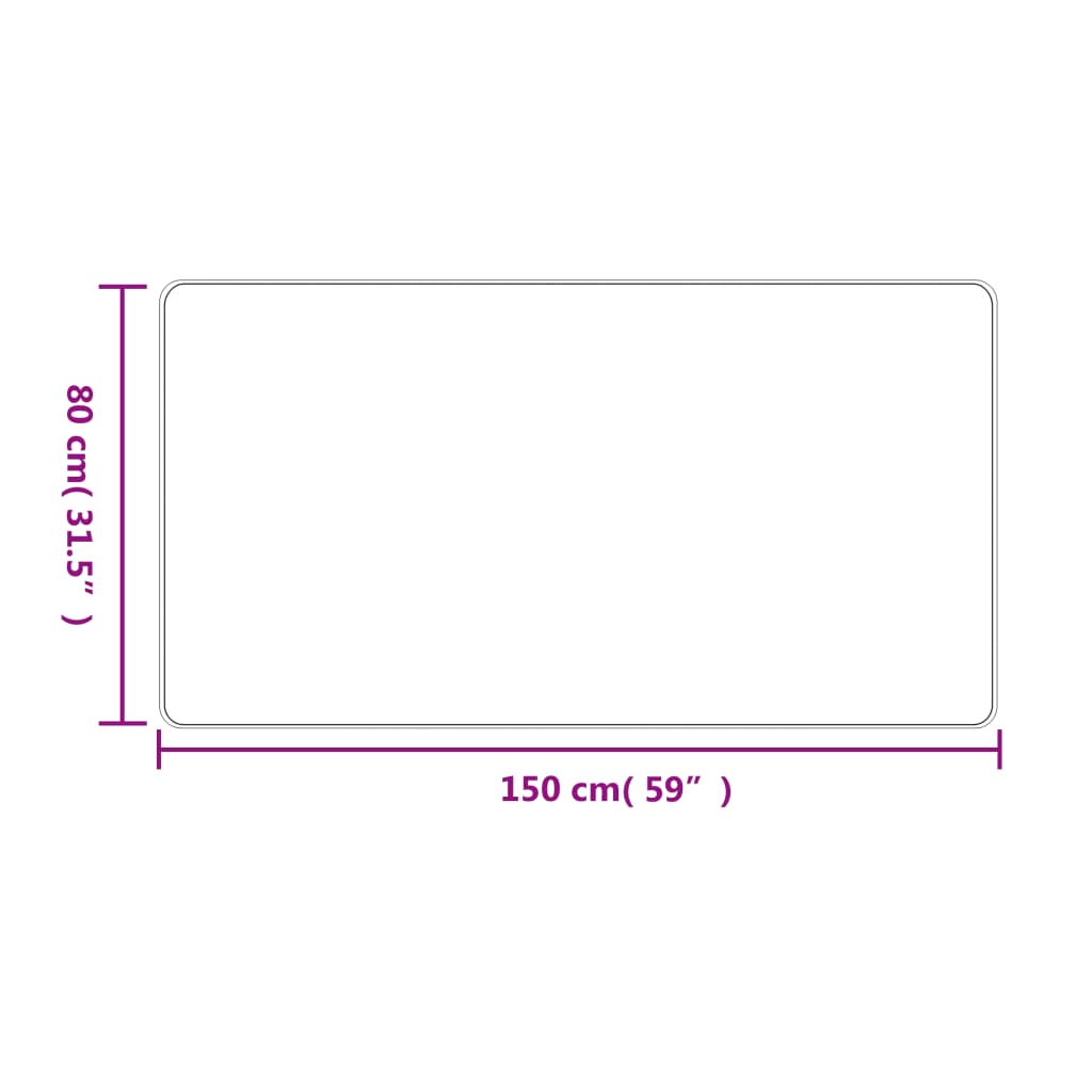 vidaXL Tekač v videzu sisala antracit 80x150 cm