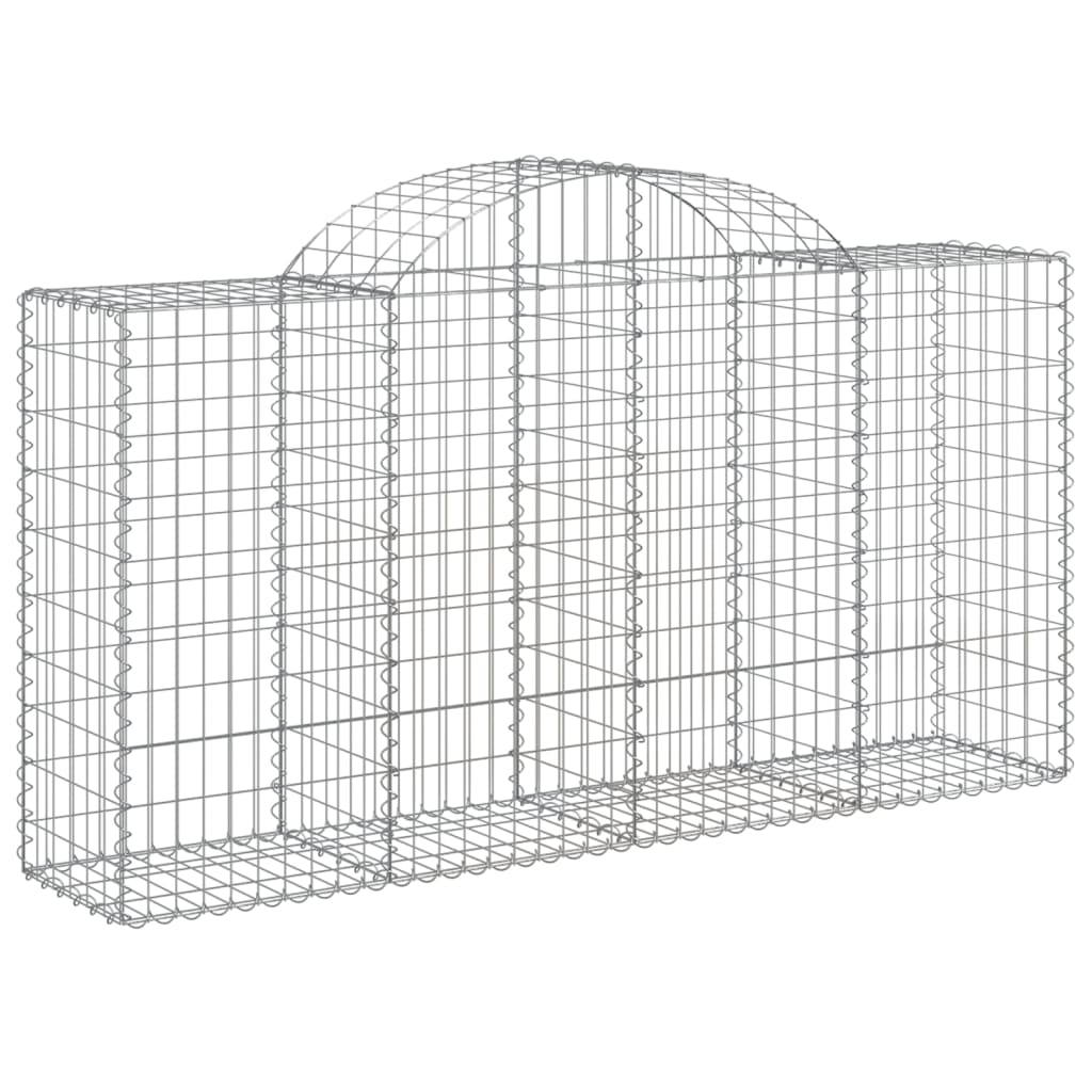 vidaXL Obokane gabion košare 50 kosov 200x50x100/120cm cinkano železo