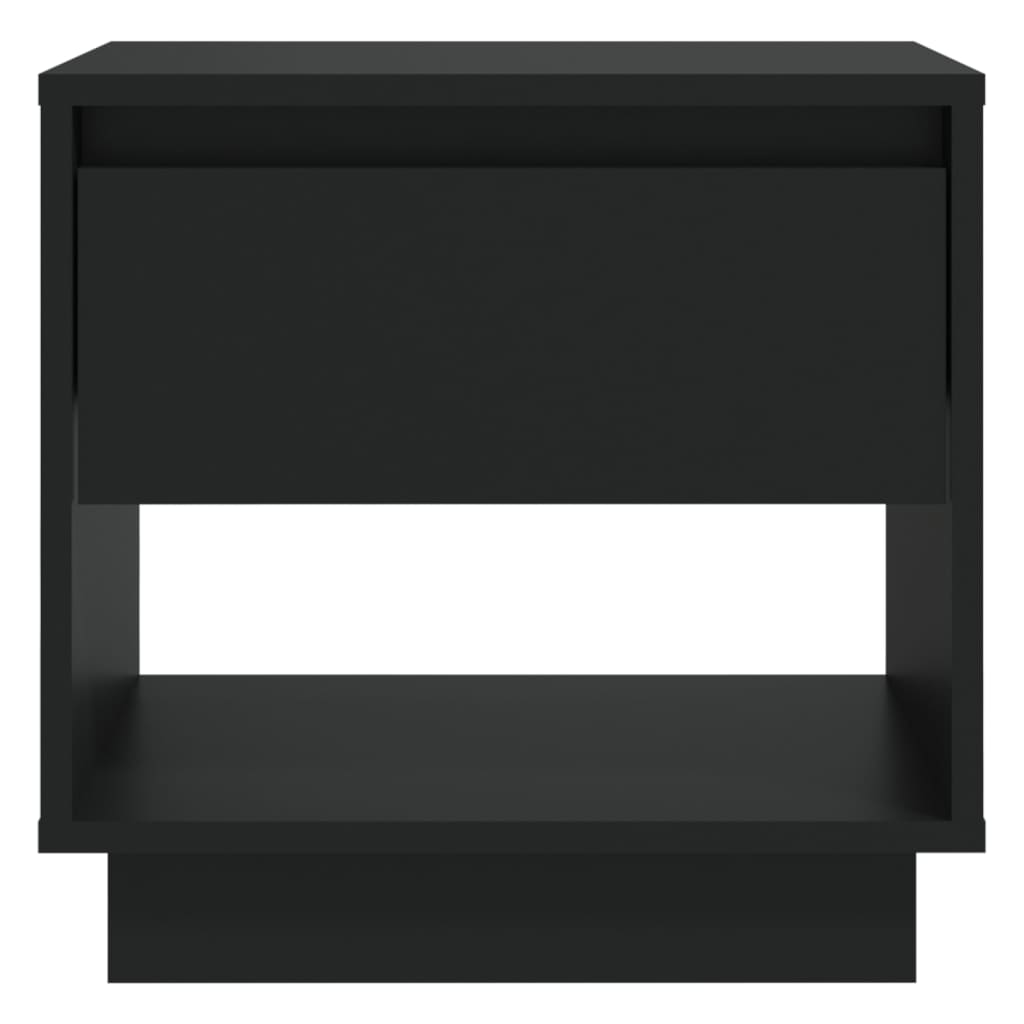 vidaXL Nočna omarica 2 kosa črna 45x34x44 cm iverna plošča