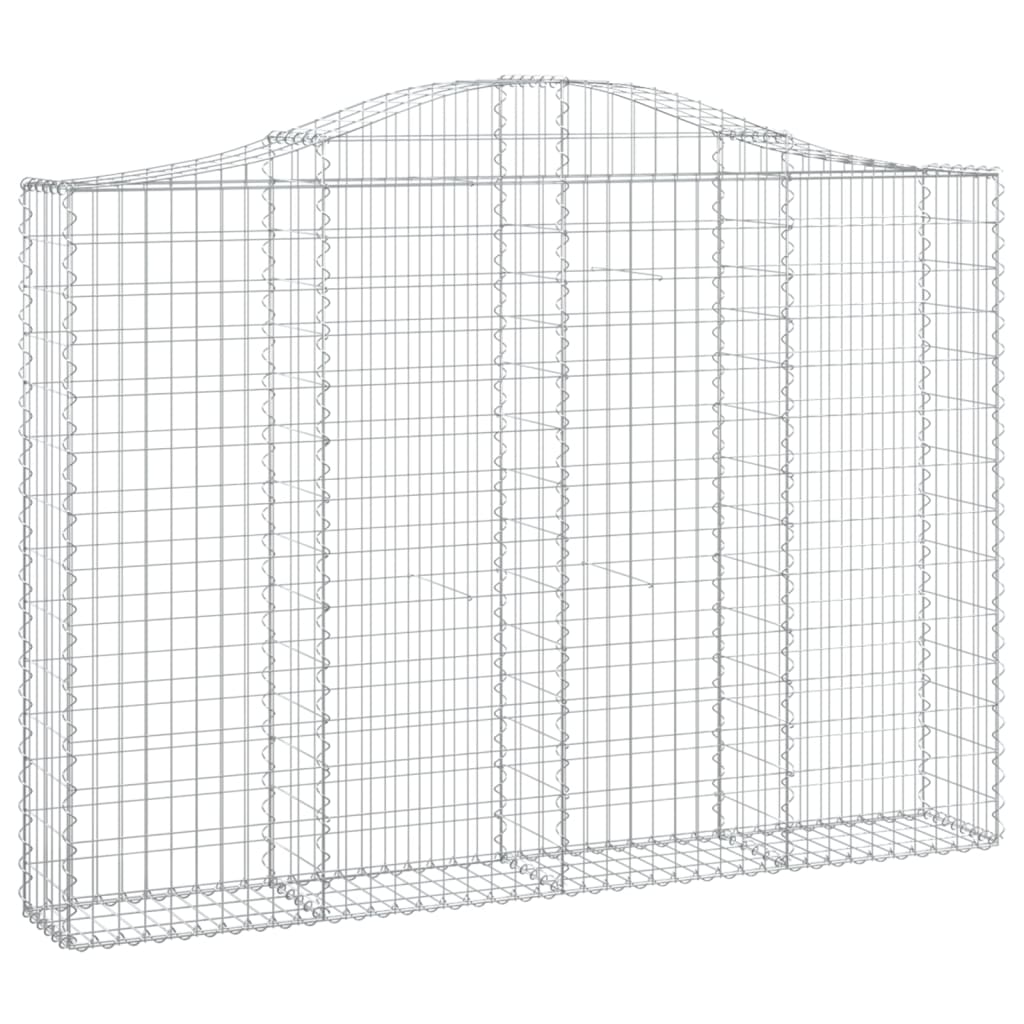 vidaXL Obokane gabion košare 3 kosi 200x30x140/160 cm pocinkano železo