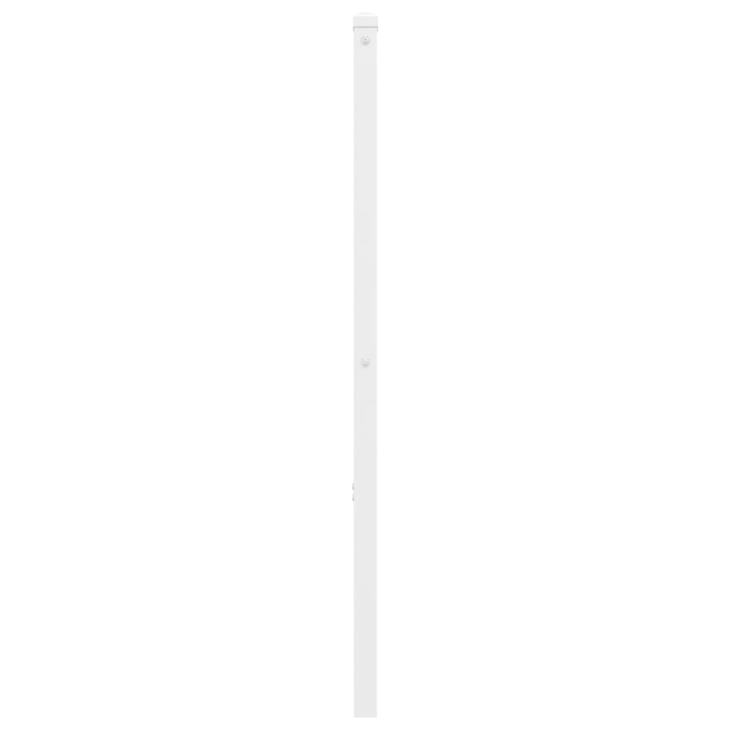 vidaXL Kovinsko vzglavje belo 160 cm