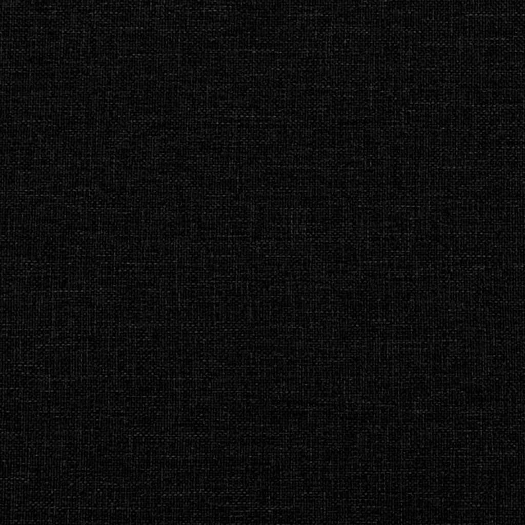 vidaXL Vzglavna stranica črna 200 cm blago