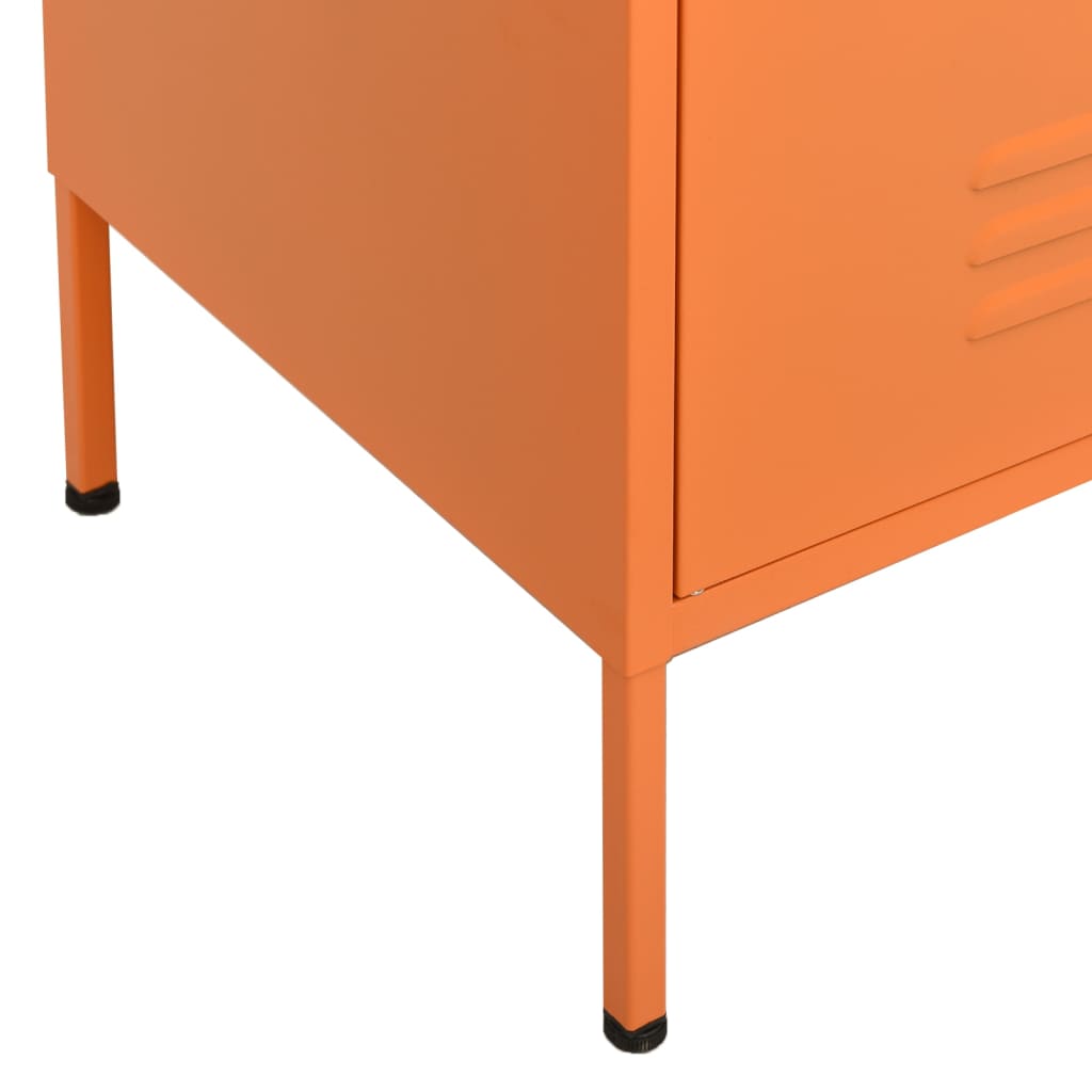 vidaXL Omara za shranjevanje oranžna 80x35x101,5 cm jeklo